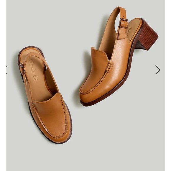 Madewell Shoes - Madewell $158 The Mervin Slingback Loafer Desert Camel Size 10 NN050